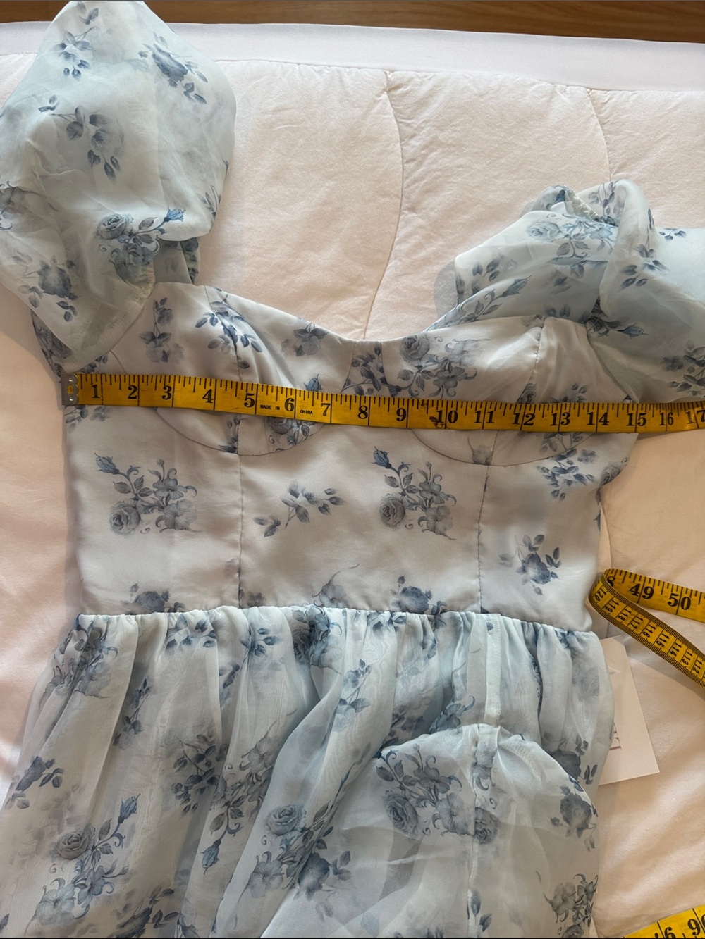 Storia NWT beautiful blue floral maxi dress ⭐️6 - Picture 9 of 11